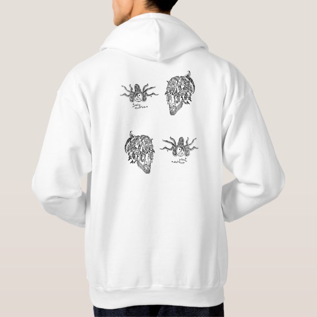 låsa in och stå ut med hoodie (Baksida)