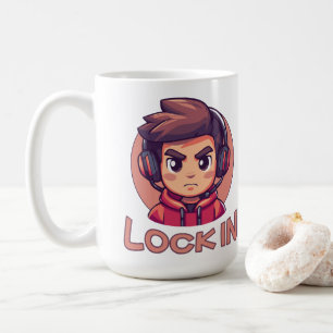 Låsa in Pro Gamer Strömma Kaffemugg