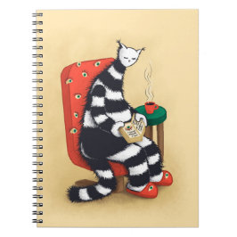Läsa Kat Bok Älskare Anteckningsbok