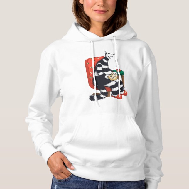 Läsa Kat Bok Älskare T Shirt (Framsida)