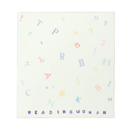 Läsa kvinnor 5.5x6 anteckningsblock