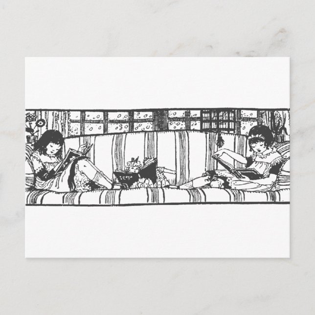 Läsa med Dolly Vykort (Framsida)