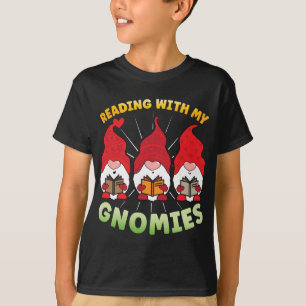 Läsa med min Gnomies underbara Gnome Bok, som läse T Shirt