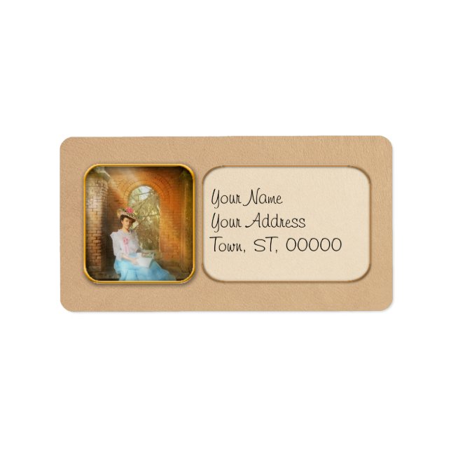 Läsa - Min privata plats Adressetikett (Framsidan)