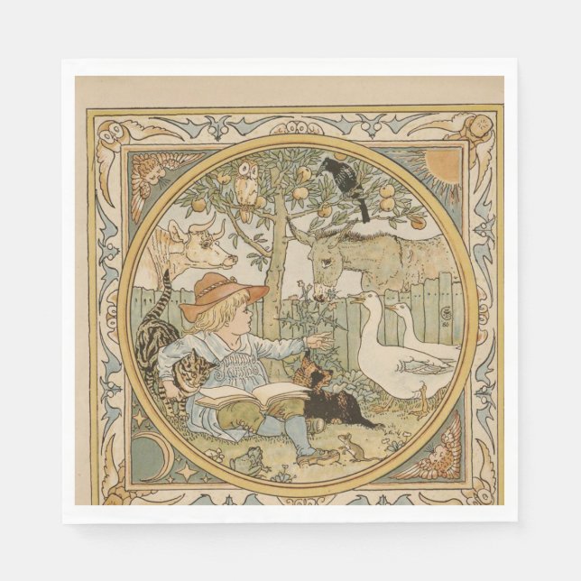 Läsa Roligt Pappersservett (Framsidan)