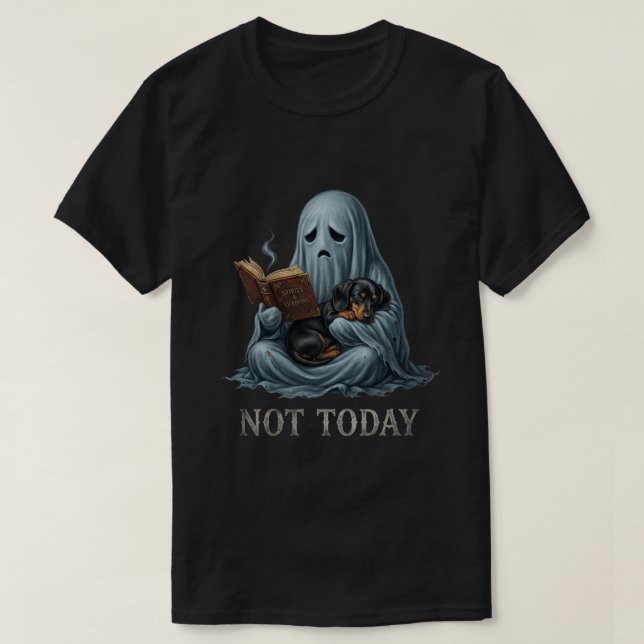 Läsa spök Halloween T Shirt (Design framsida)