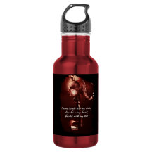 Låsa & stämma vattenflaskan (18 uns) som är röd
