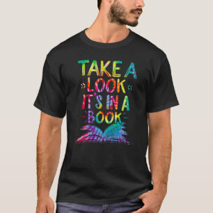 Läsa ta en titt det är i Bok Tiedye Bokar Re T Shirt