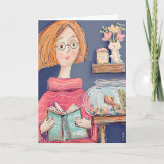 Läsa till Ishmael-gratulationskort Tack Kort