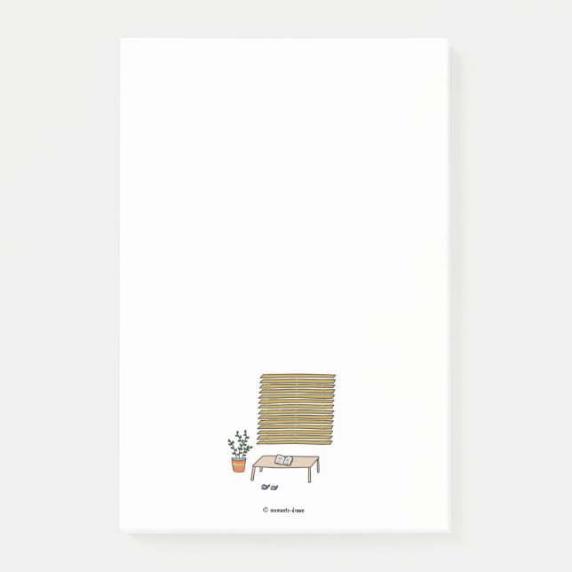 Läsa under blinder efter anteckning post-it block (Framsida)