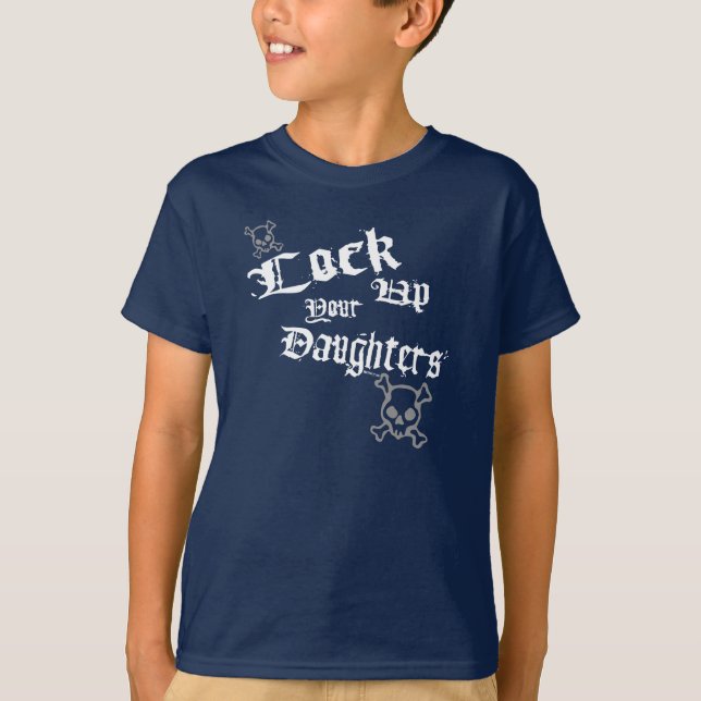 Låsa upp döttrar (mörk) t-shirt (Framsida)