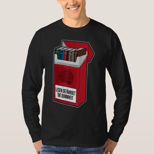 Läsa vid risk för dumme t shirt (Framsida)