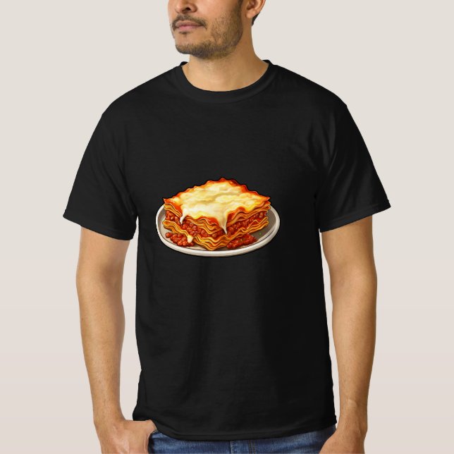 Lasagna Älskare T Shirt (Framsida)