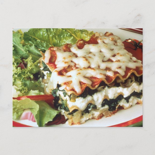 Lasagna Dinner Vykort (Framsida)