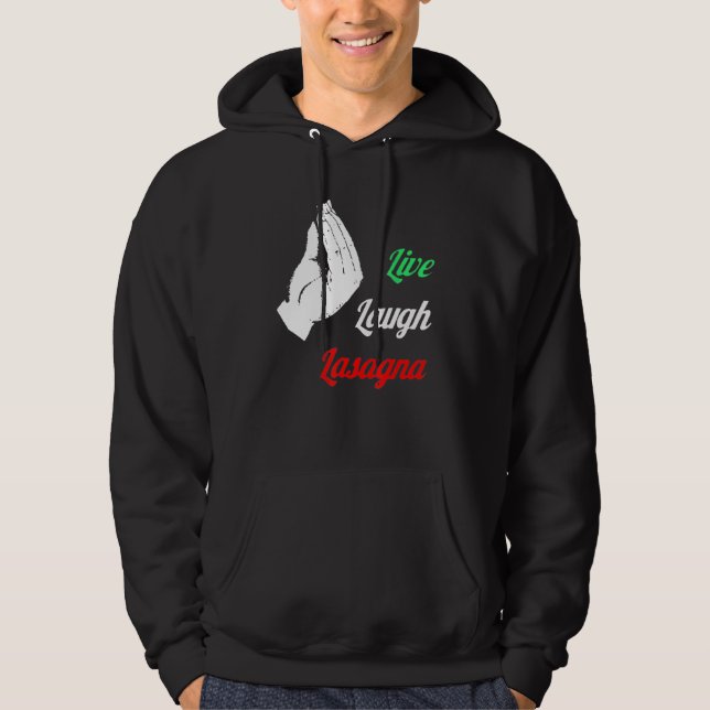 Lasagna Funny Lasagna Älskare Hoodie (Framsida)