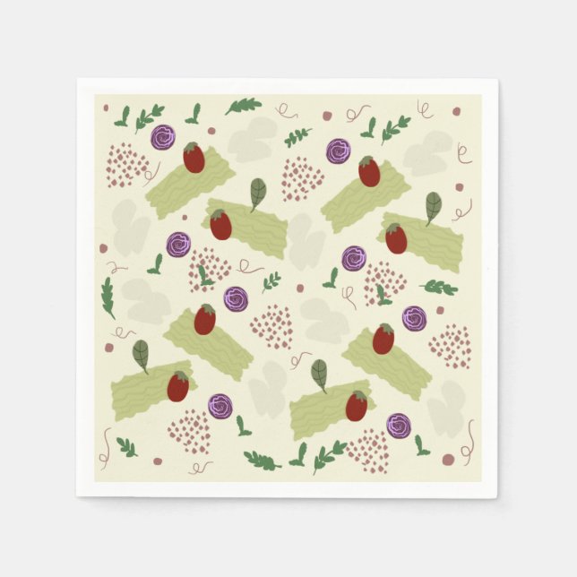 Lasagna Soppa Pizza Restaurant Cheese Spaghetti Pappersservett (Framsidan)