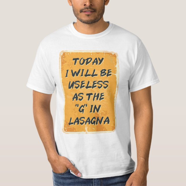 Lasagna T Shirt (Framsida)