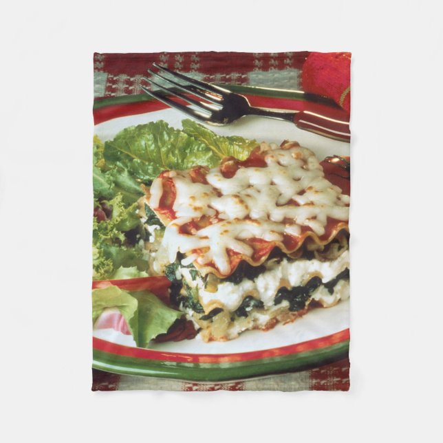 Lasagnamiddag Fleecefilt (Framsidan)