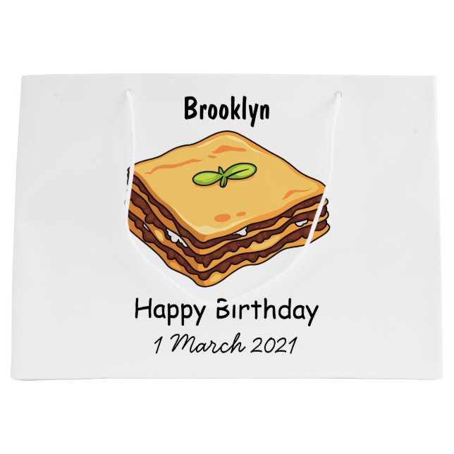 Lasagnas tecknad illustration (Framsidan)