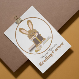 Läsande hörndjur som Bok Nook Poster