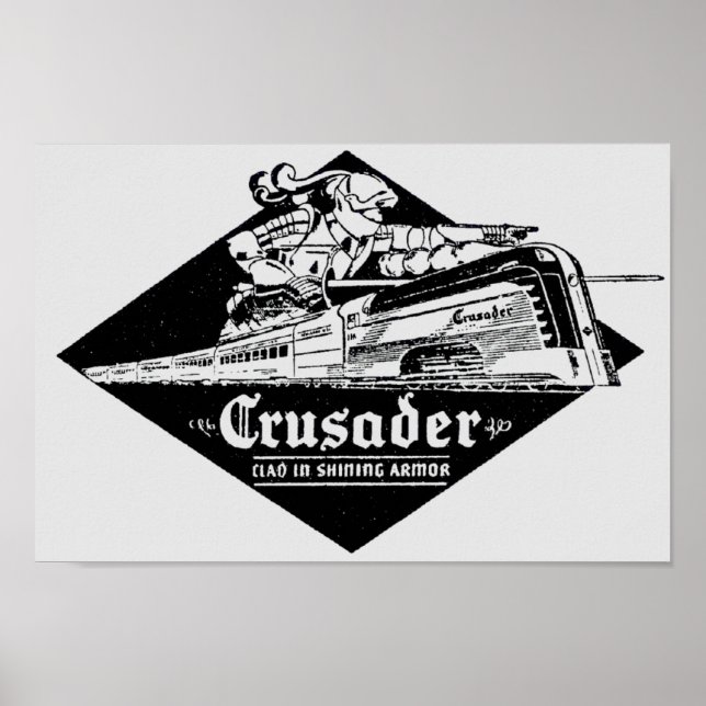 Läsande järnvägskorsarens Streamliner Poster (Framsidan)
