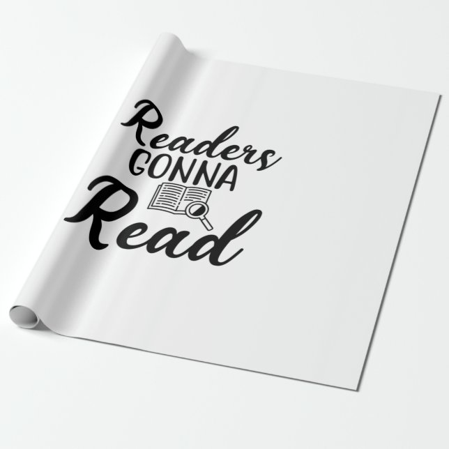 Läsande konst läsare kommer att läsa presentpapper (Utrullad)