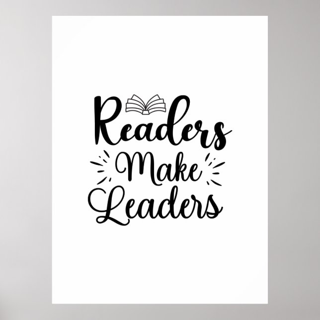 Läsande konstläsare gör ledare poster (Framsidan)
