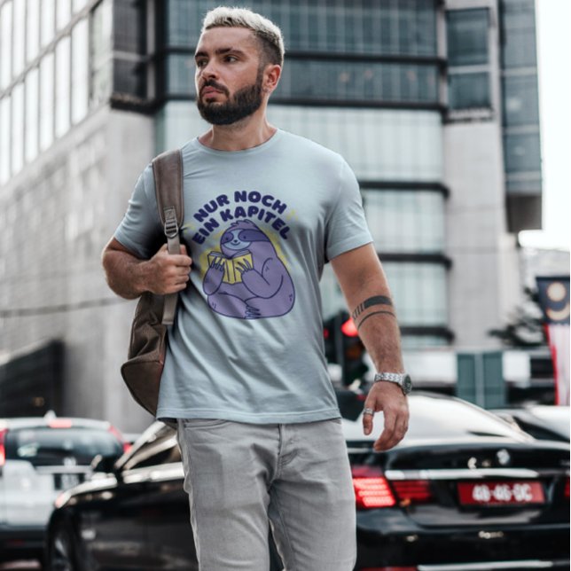 Läsande Sloth German T Shirt (Skapare uppladdad)