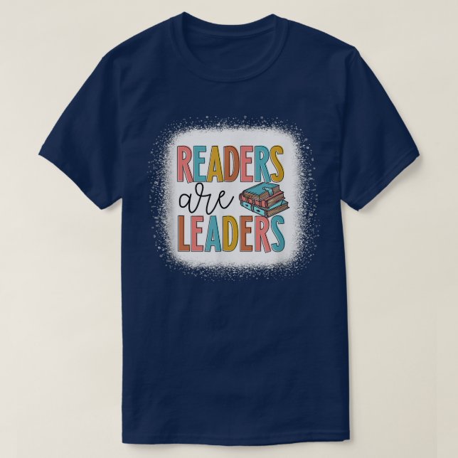 Läsare är ledare för inspirationsläraren Bok Lov T Shirt (Design framsida)