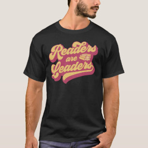 Läsare är ledarna Boho Leopard Bok Älskare tillbak T Shirt