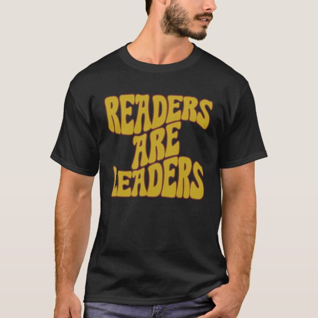 Läsare är Vintage Bok Lärare T Shirt (Framsida)