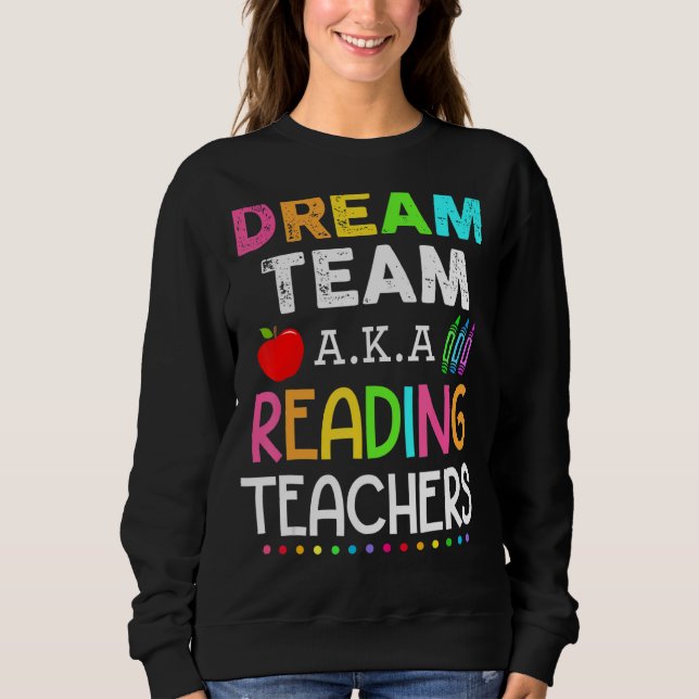 Läsare Dream Team Aka Reading Teacher T Shirt (Framsida)