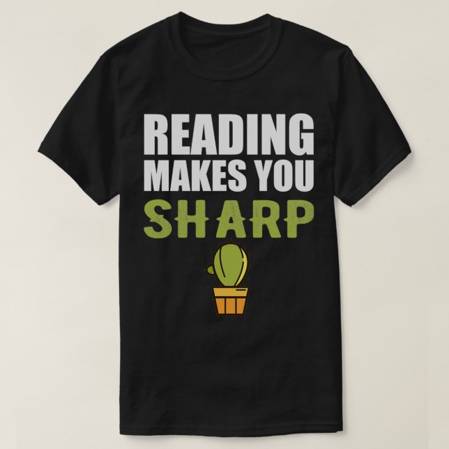 Läsare gör dig vass t shirt (Design framsida)