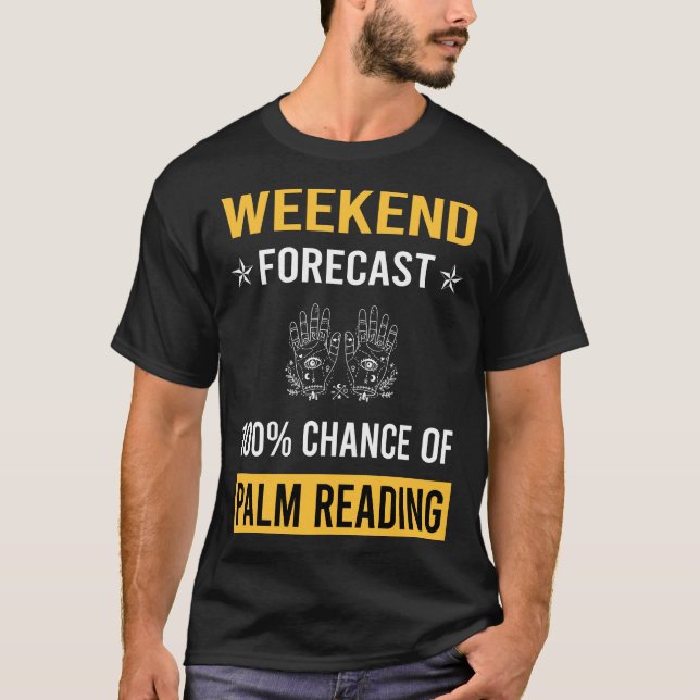Läsare i Helg Handflatan Fortune Telling T Shirt (Framsida)