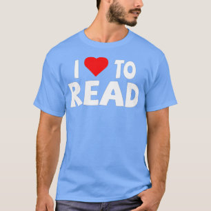 Läsare i Kärlek för att läsa hjärtläsning T Shirt