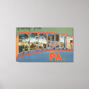 Läsare, Pennsylvania - Stora Brev-scenen Canvastryck