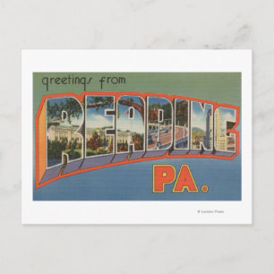 Läsare, Pennsylvania - Stora Brev-scenen Vykort