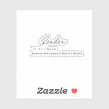 Läsare W/ Definition Sticker