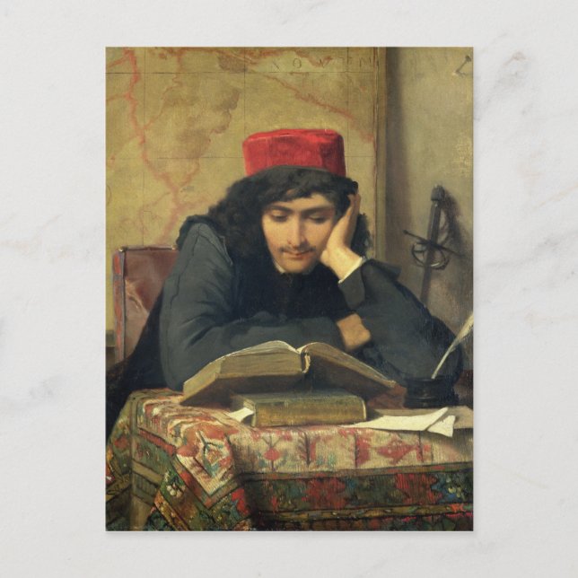Läsaren, 1856 vykort (Framsida)