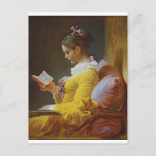 läsaren av Jean-Honore Fragonard Vykort
