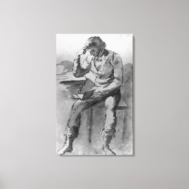 Läsaren Canvastryck (Framsida)