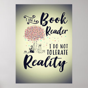 Läsaren jag är en Bok-läsare Poster