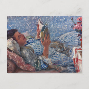 Läsaren Lovis Corinth Vykort