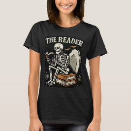 Läsaren | Skeleton Booklover Halloween T-Shirt
