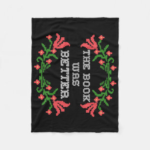 Läsaren som gav Bok var bättre Fleecefilt