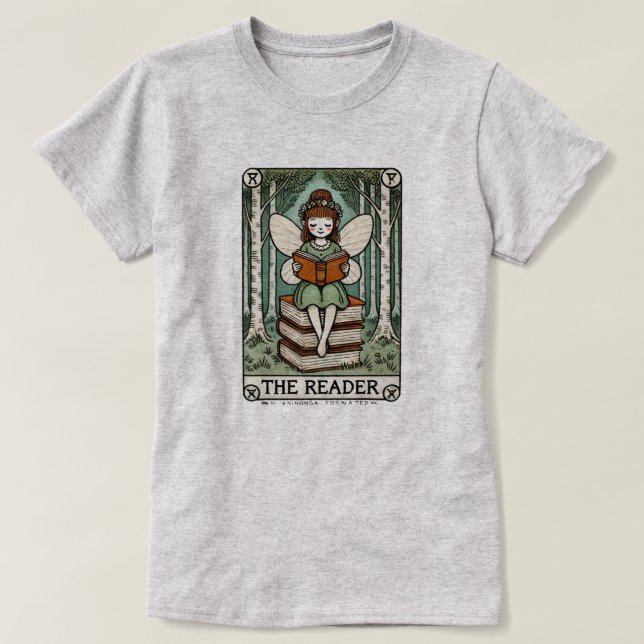 Läsarens fingeravtryckskort t shirt (Design framsida)