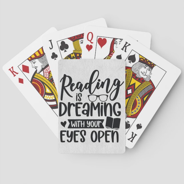 Läsargåva Läsning Är Att Drömma Casinokort (Baksidan)