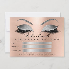 Lasash Rosa Silver Makeup Certificate Gift