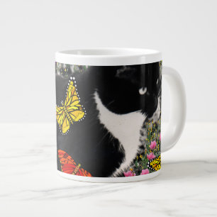 Låsbeslag i Butterflies - Tux Kattunge Jumbo Mugg