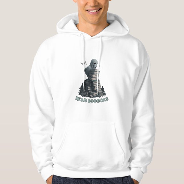 Läsböcker, Ghost-läsning bokar Hoodie (Framsida)